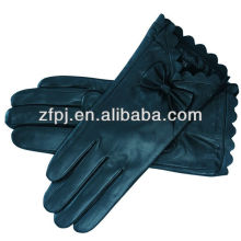 Gants de dentelle de mouton zf100 pour robe en bleu foncé